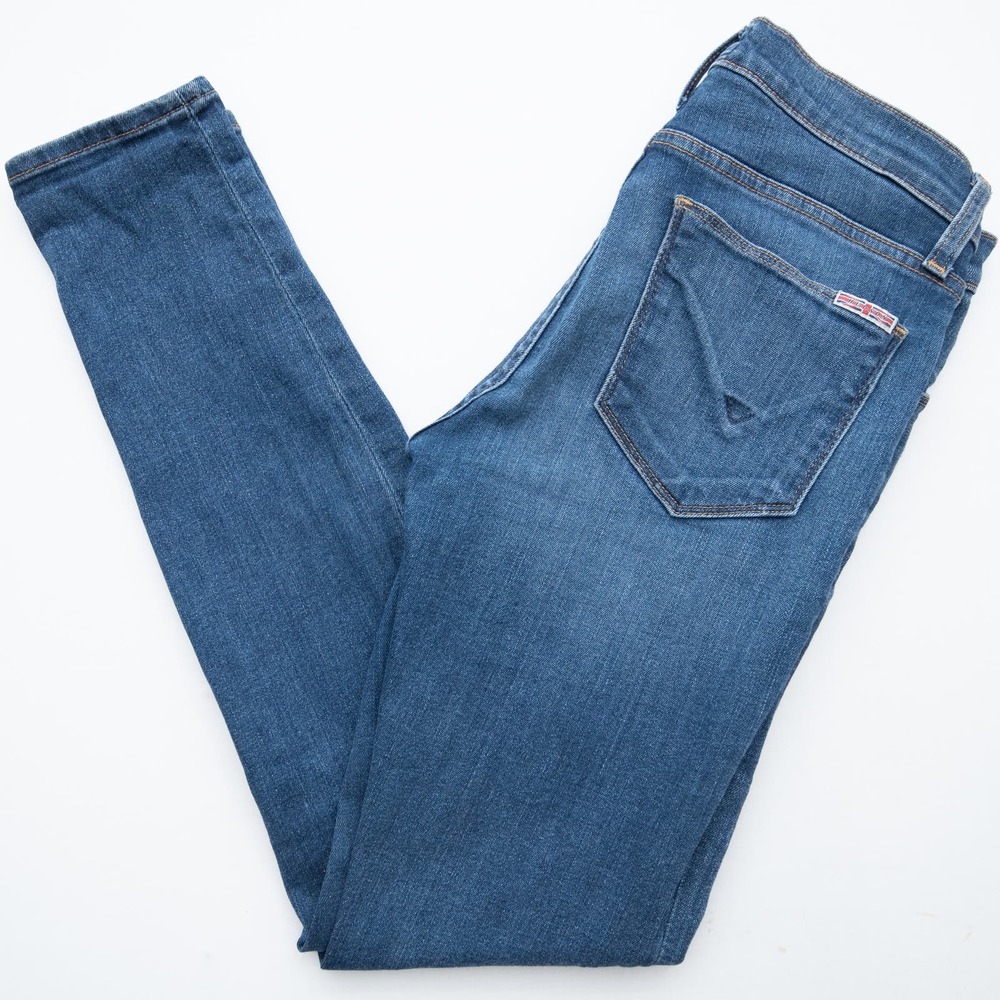 Hudson Distressed Krista Ankle Super Skinny In Lero Wash Jeans Size 26
